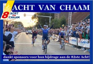 Acht van Chaam dankt sponsors!